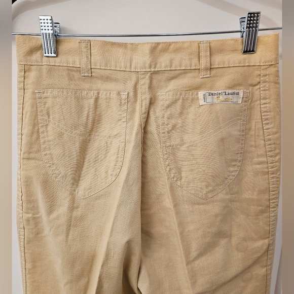 NWOT - Vintage - Daniel Laurent Pants - Paris - Cotton - Pale Tan - Size 42 EU - Picture 6 of 7